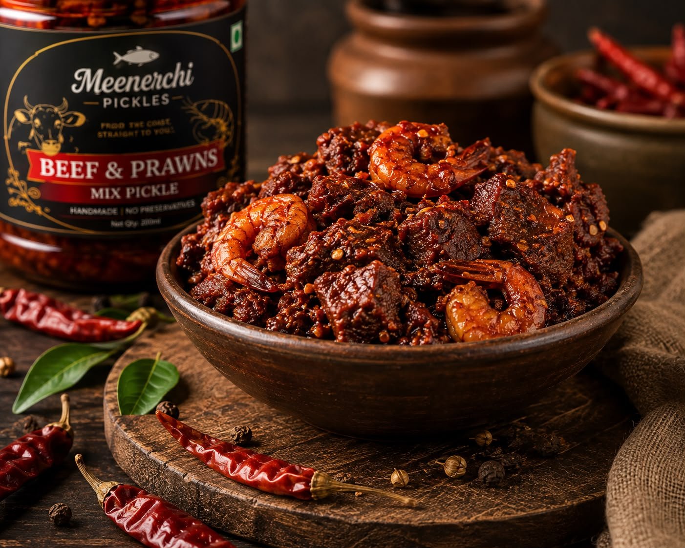 Beef and Prawns Pickle | Meenerchi Pickles - Image 3