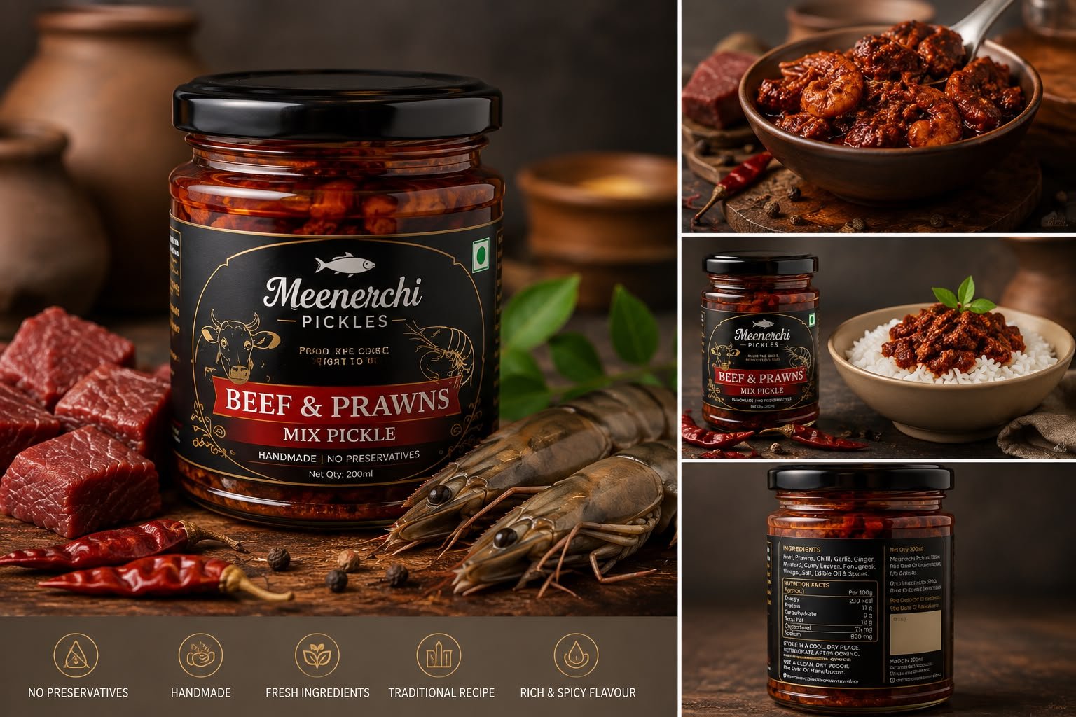 Beef and Prawns Pickle | Meenerchi Pickles - Image 2